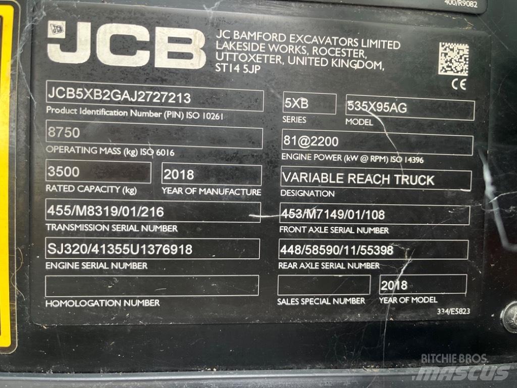 JCB 535-95 Agri Телескопічний навантажувач