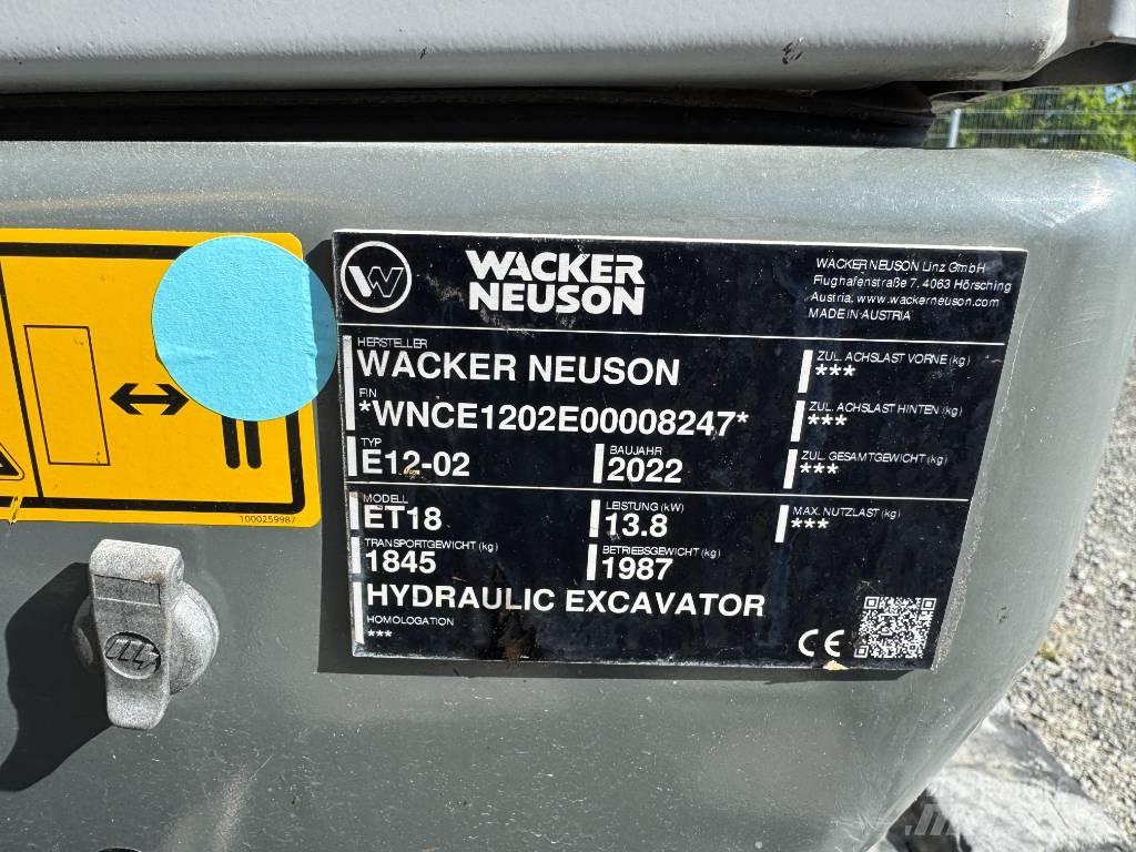 Wacker Neuson ET18 Гусеничні екскаватори