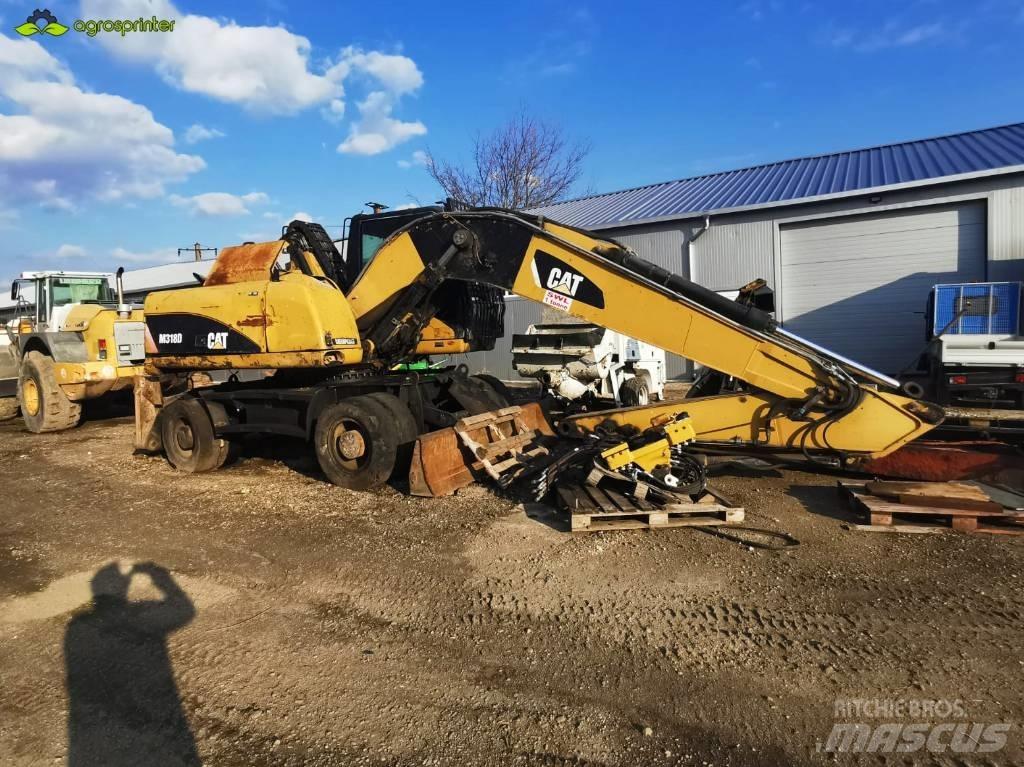 CAT M 318 D Перевантажувачі металобрухту/промислові навантажувачі