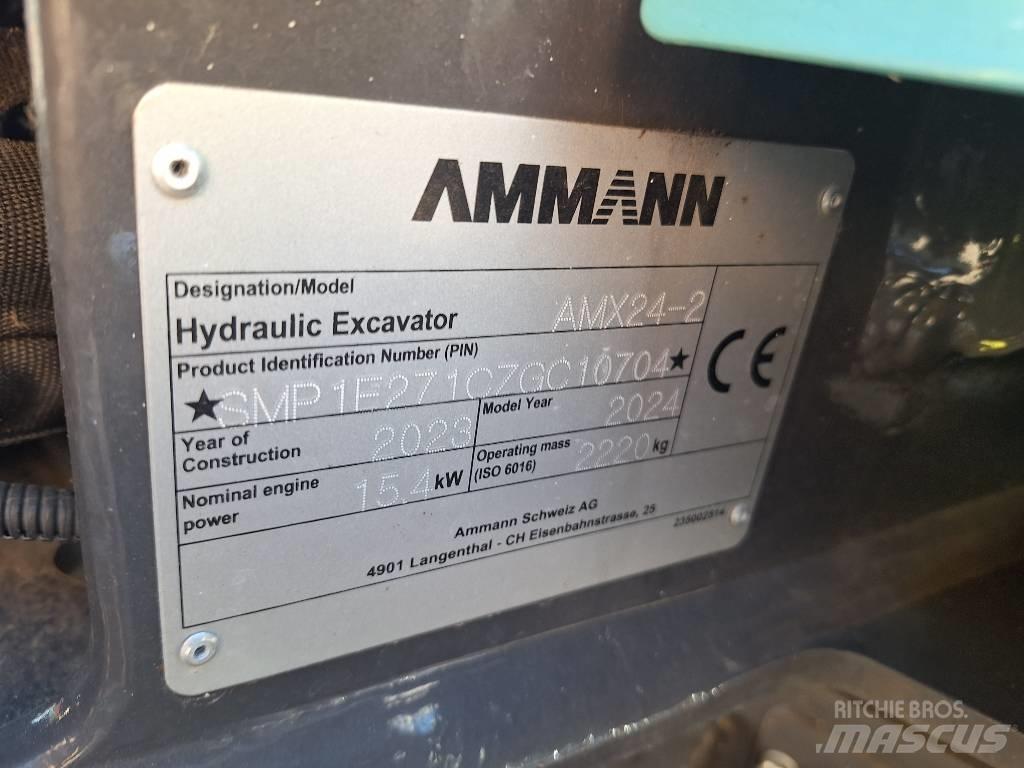 Ammann AMX24-2 Міні-екскаватори < 7т