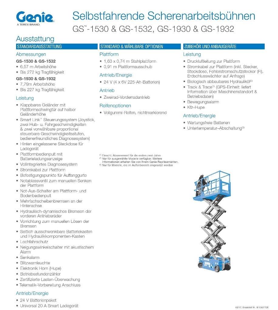 Genie GS1932e Підйомники-ножиці