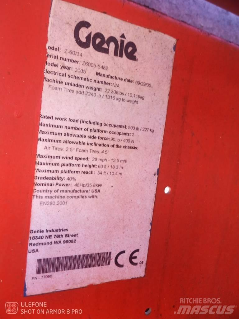 Genie Z 60/34 RT Колінчаті підйомники
