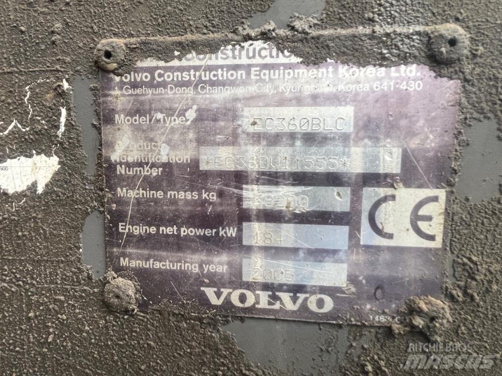 Volvo Ec360blc Гусеничні екскаватори