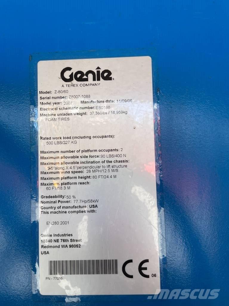 Genie Z 80/60 Колінчаті підйомники