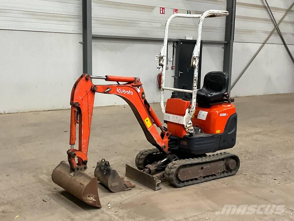 Kubota K 008-3 Міні-екскаватори < 7т