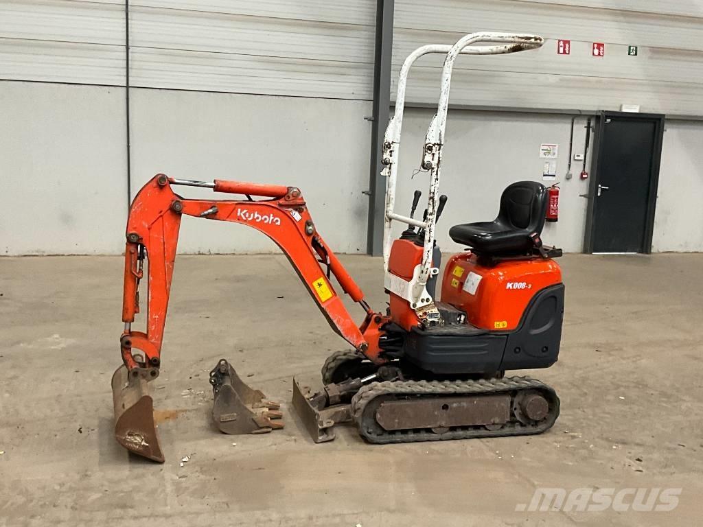 Kubota K 008-3 Міні-екскаватори < 7т