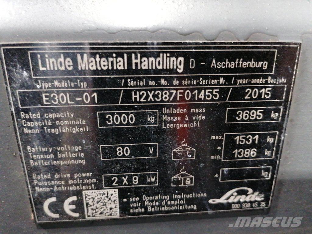 Linde E30L-01 Електронавантажувачі