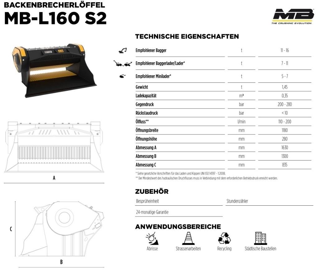 MB Crusher L 160 S2 Плуги