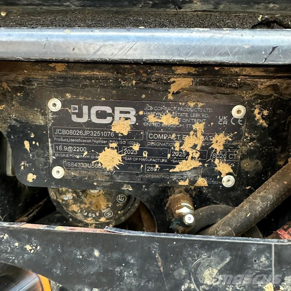 JCB 8026 Міні-екскаватори < 7т
