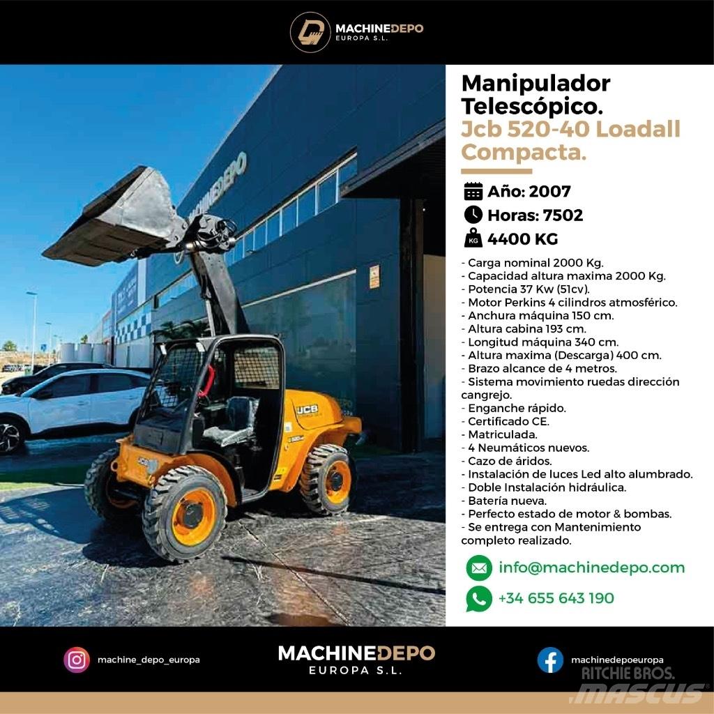 JCB 520-40 Телескопічний навантажувач