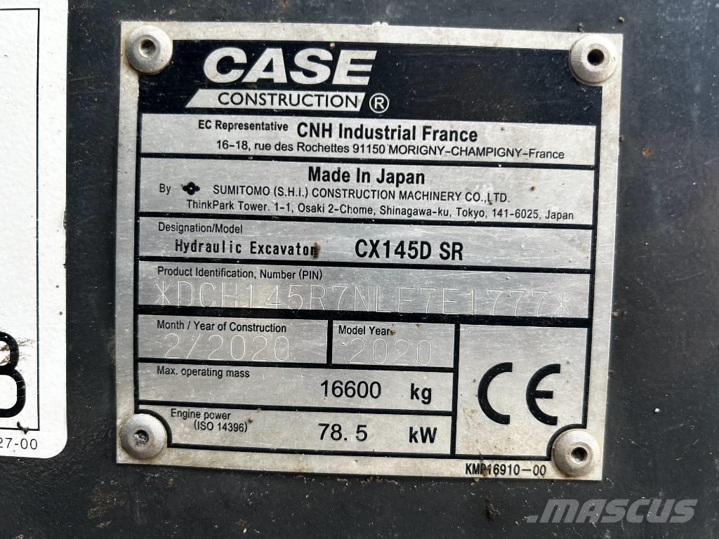 CASE CX 145 D SR Гусеничні екскаватори
