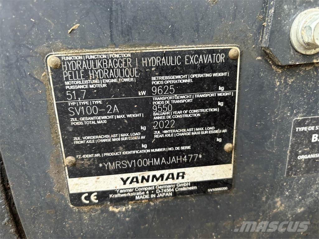 Yanmar SV100-2A Гусеничні екскаватори