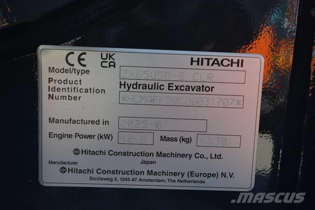 Hitachi ZX 65 USB-6 Міні-екскаватори < 7т