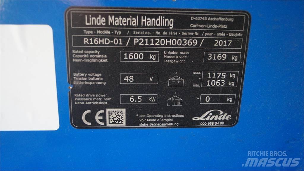 Linde R16HD Річ-трак із високим підйомом