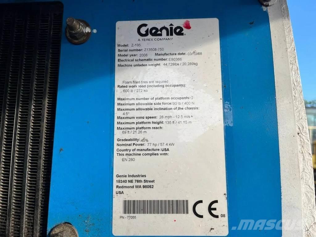 Genie Z-135 Колінчаті підйомники