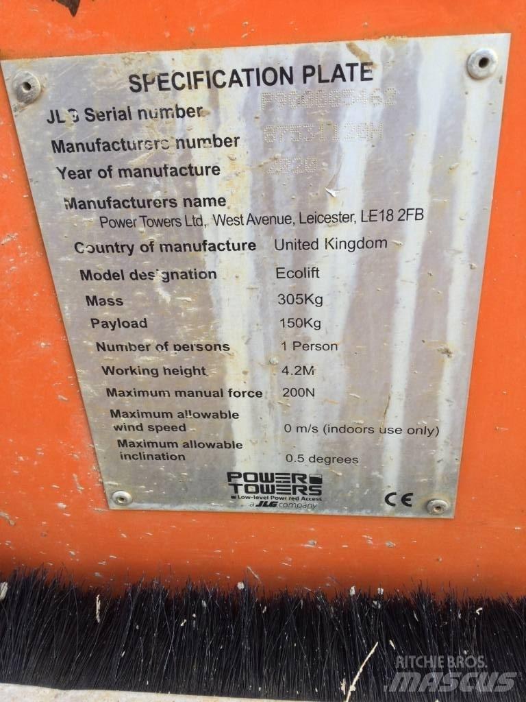 JLG Ecolift 50 Вертикальні щоглові підйомники