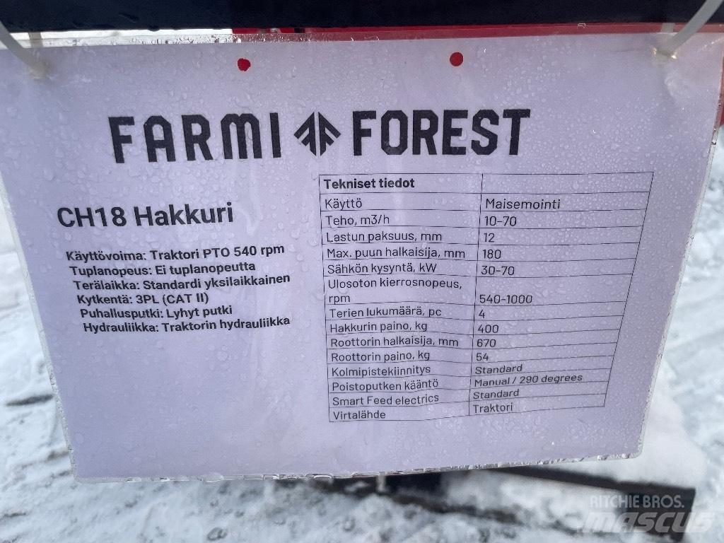 Farmi Forest CH18 Подрібнювачі деревини
