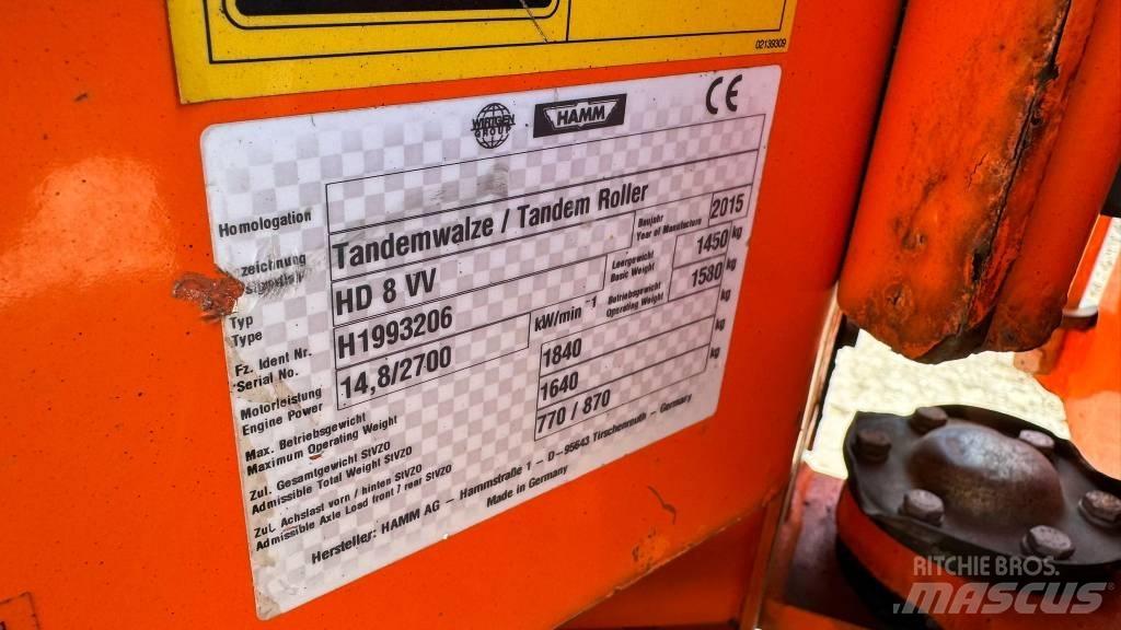 Hamm HD 8 VV Котки тротуарні