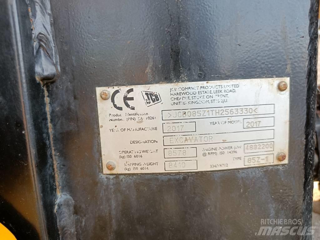 JCB 85Z-1 ECO Середні екскаватори 7т. - 12т.