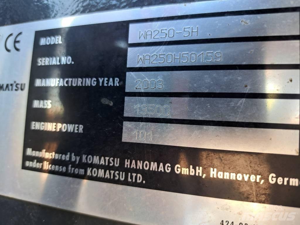 Komatsu WA 250-5H Фронтальні навантажувачі