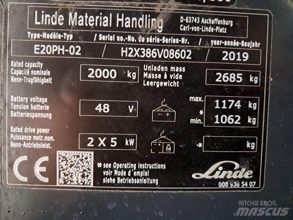 Linde E20PH-02 Електронавантажувачі