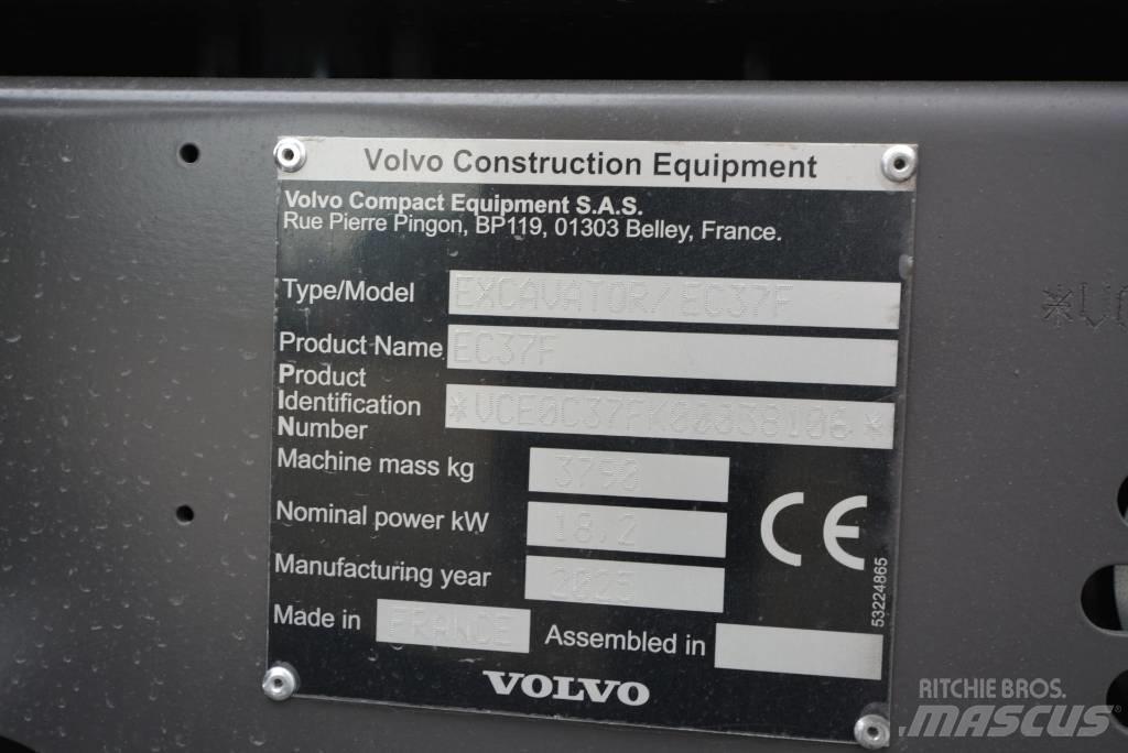 Volvo EC 37 F Aircon Міні-екскаватори < 7т