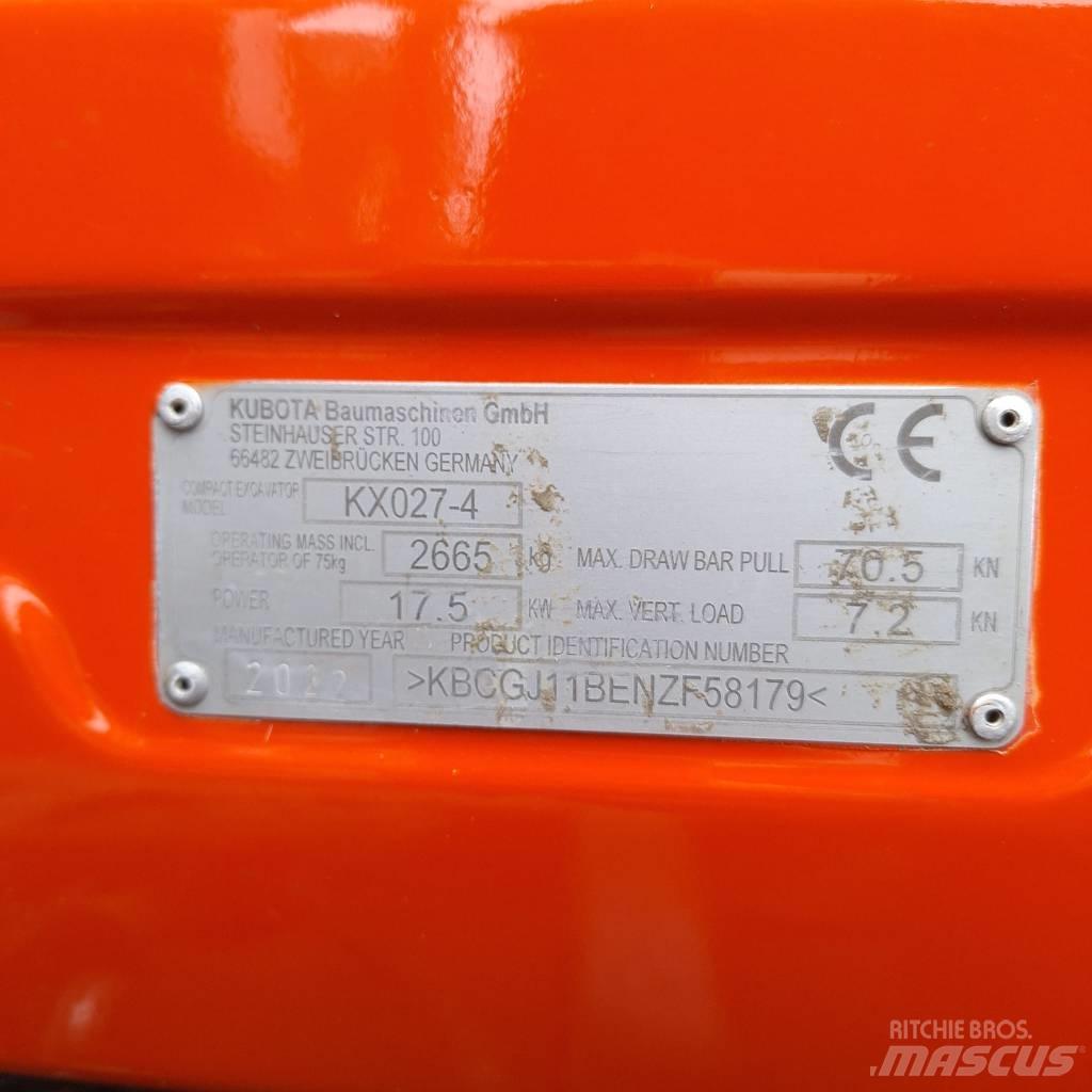 Kubota KX 027 Міні-екскаватори < 7т