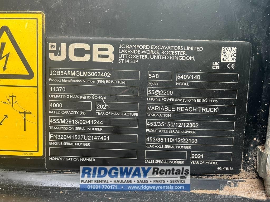 JCB 540-140 Телескопічні навантажувачі