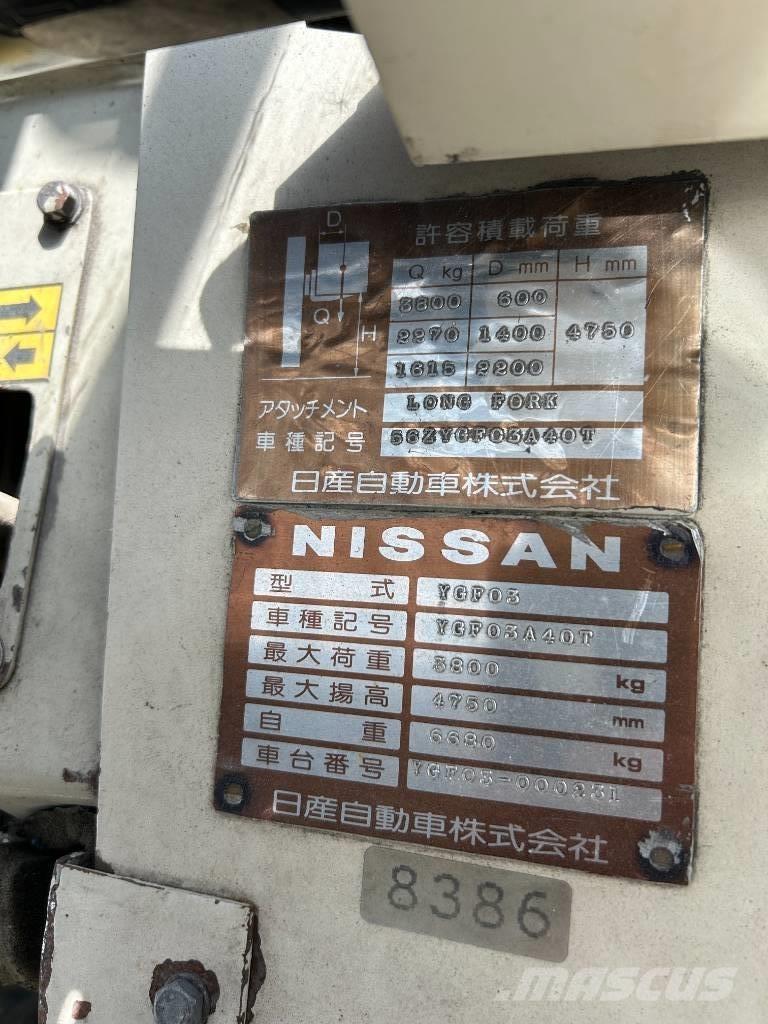 Nissan YGF03 Дизельні навантажувачі