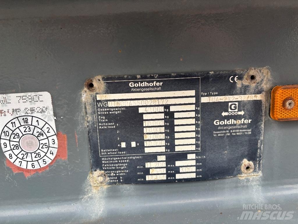 Goldhofer Tieflader Низькорамні причепи