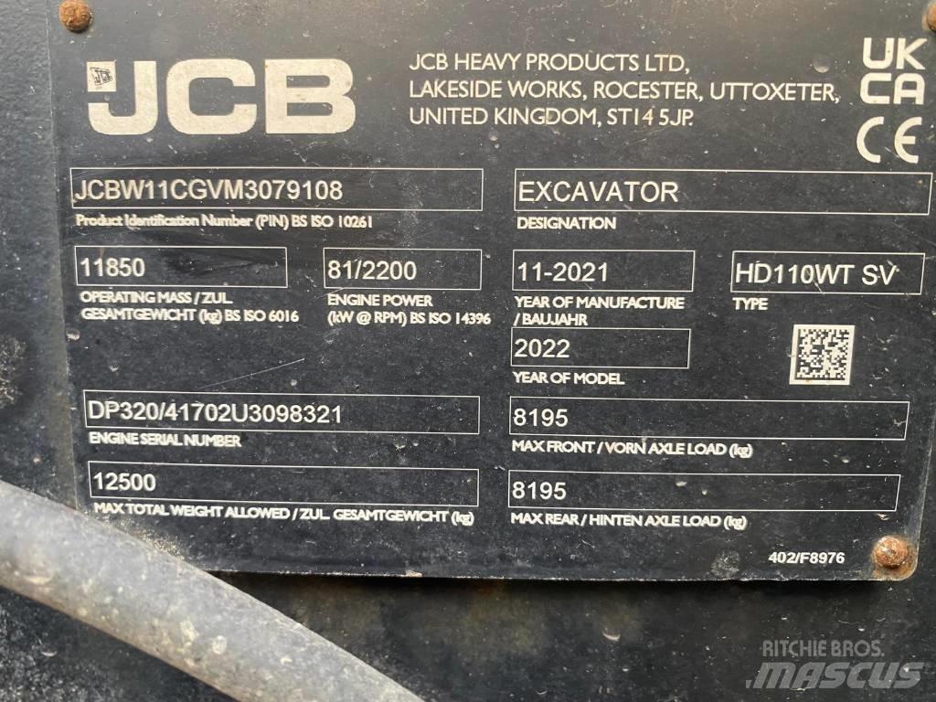 JCB 110 W Колісні екскаватори