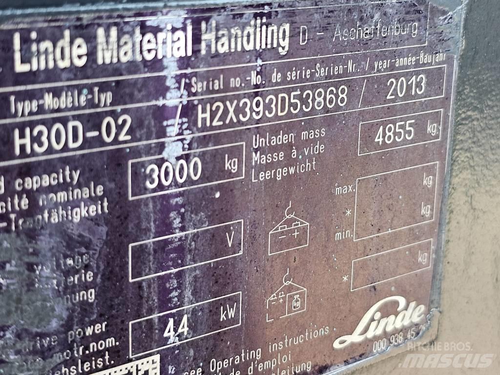 Linde H30D-02 Дизельні навантажувачі