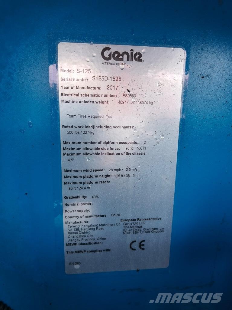 Genie S 125 Колінчаті підйомники