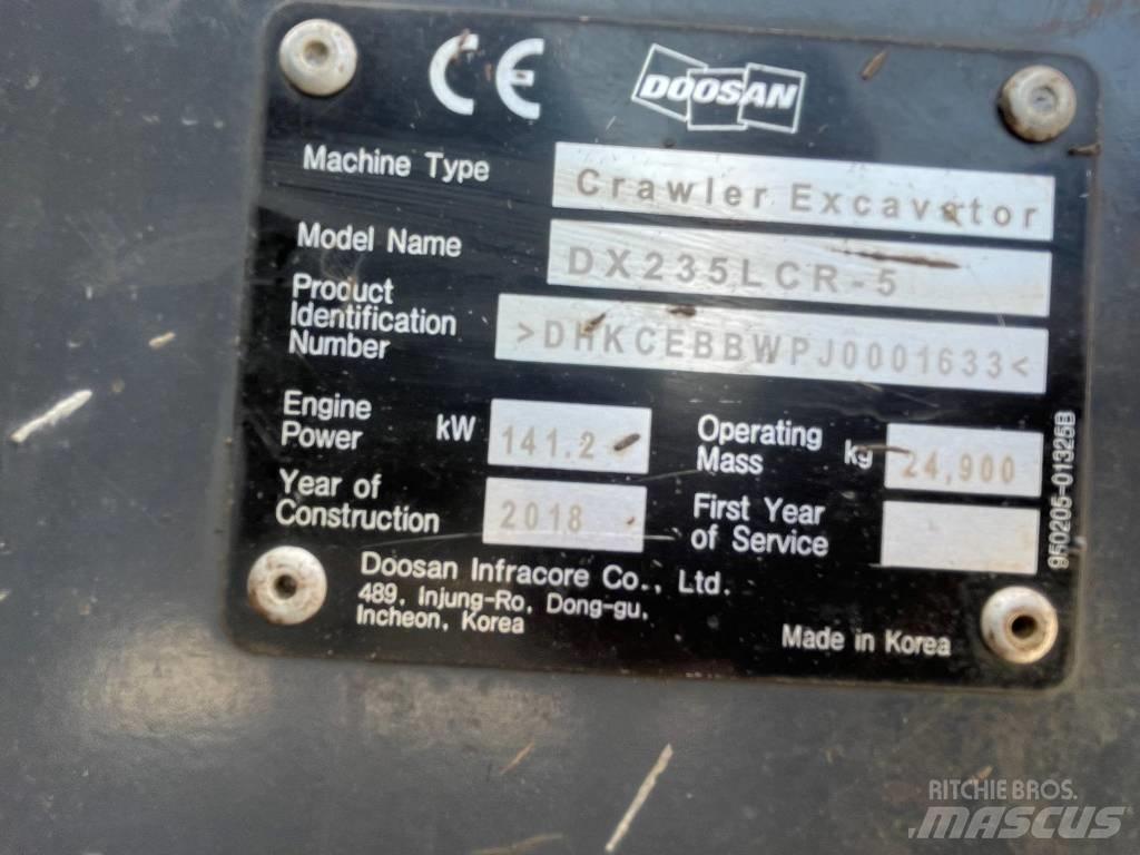 Doosan DX 235 LCR-5 Гусеничні екскаватори