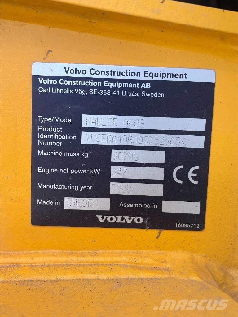 Volvo A40G Зчленовані самоскиди