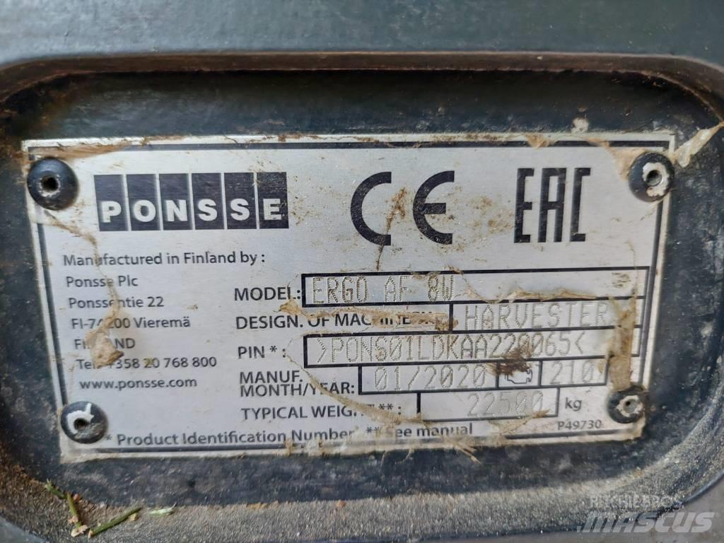 Ponsse Ergo AF 8W Харвестери