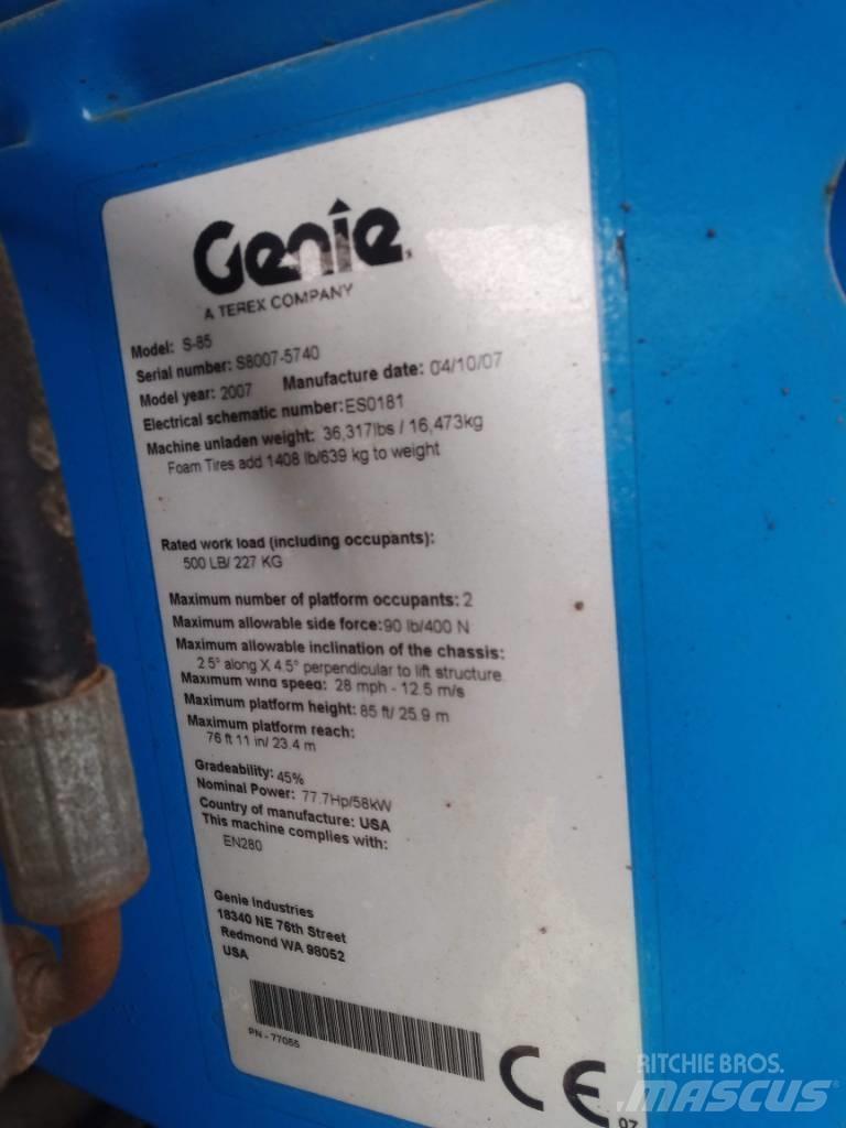 Genie S 85 Телескопічні підйомники