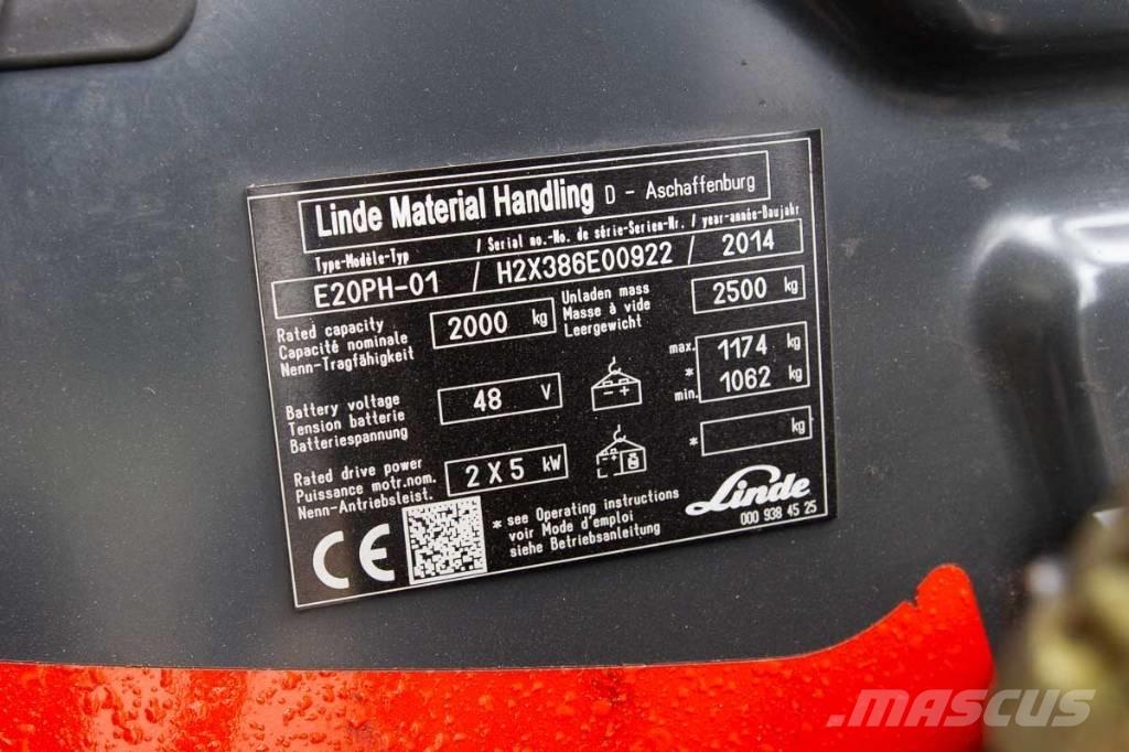 Linde E 20 Електронавантажувачі