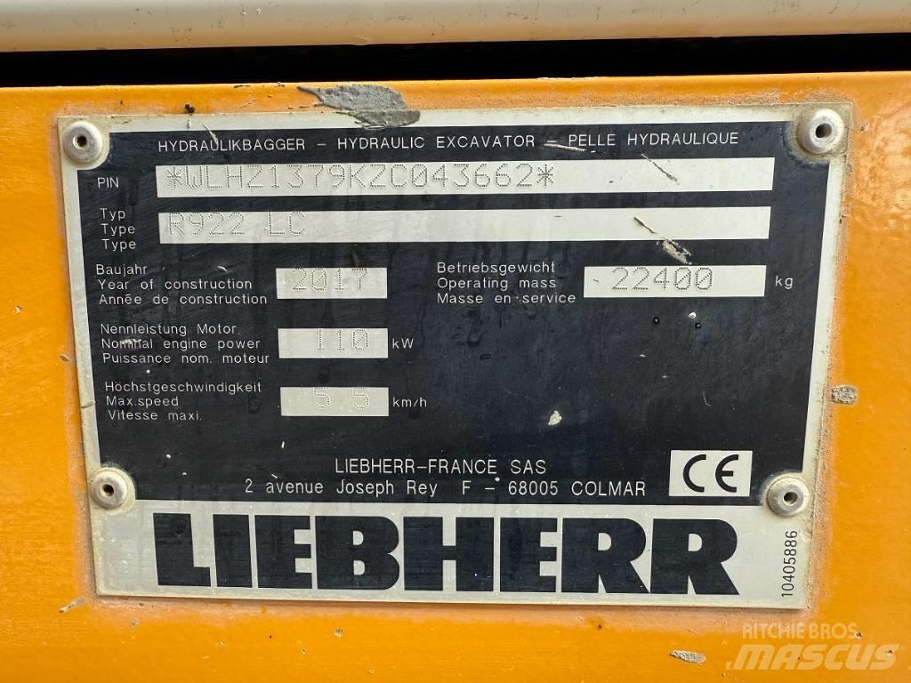Liebherr R 922 LC Гусеничні екскаватори