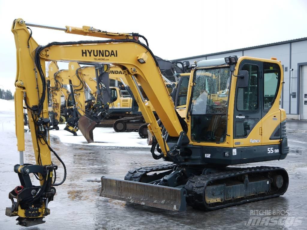 Hyundai R 55-9A Міні-екскаватори < 7т
