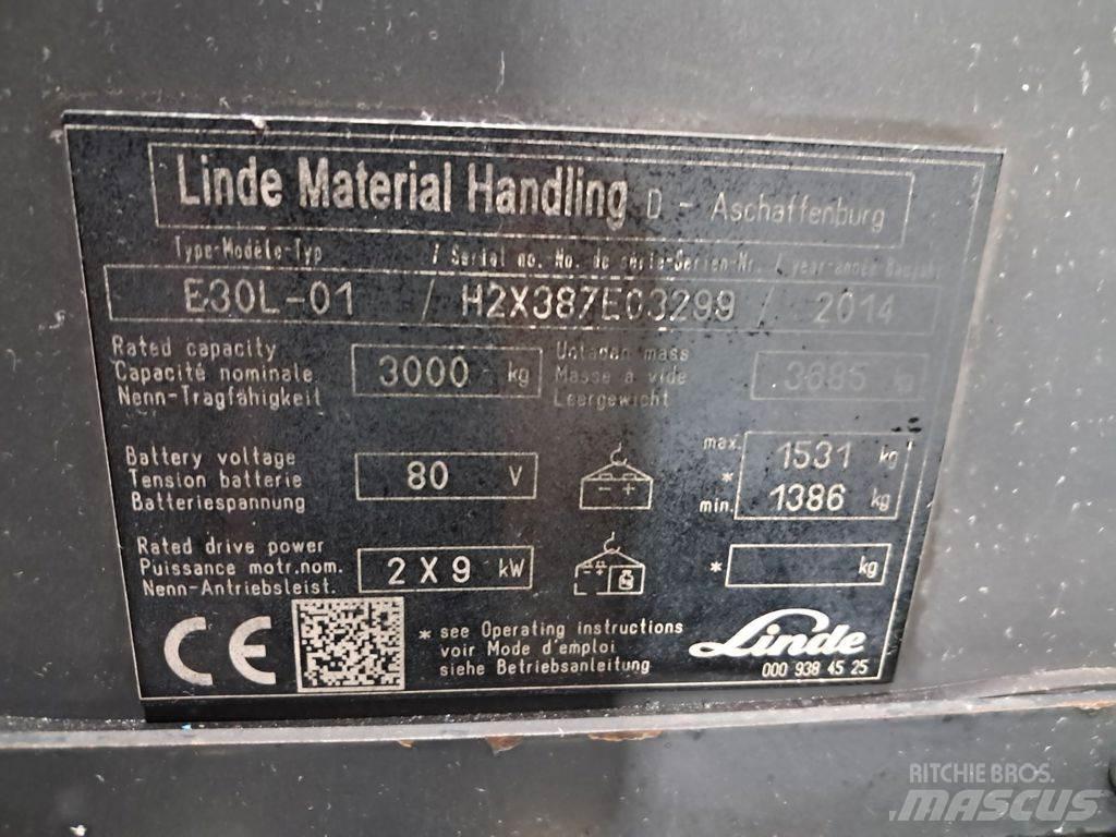 Linde E30L-01 Електронавантажувачі
