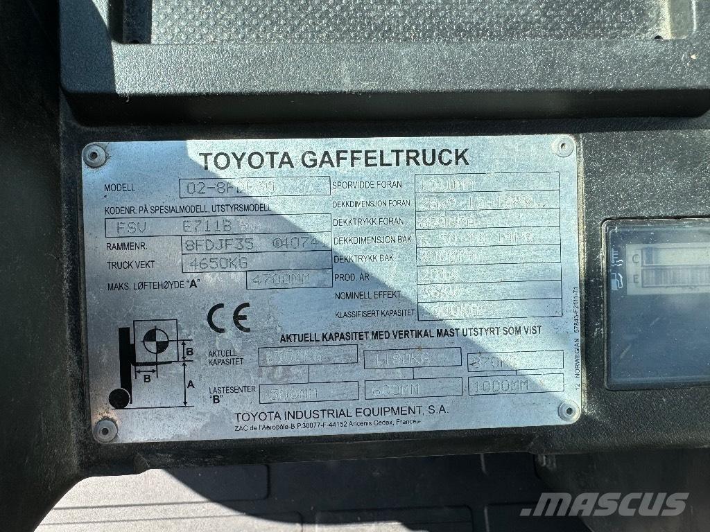 Toyota 02-8FDF30 Дизельні навантажувачі