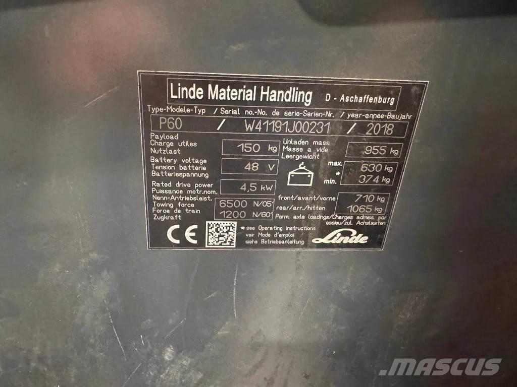 Linde P 60 Складська техніка - Інші