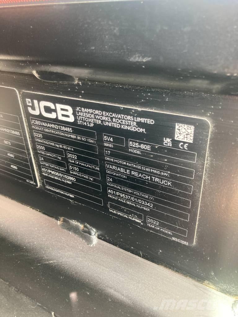 JCB 525-60 E Телескопічні навантажувачі