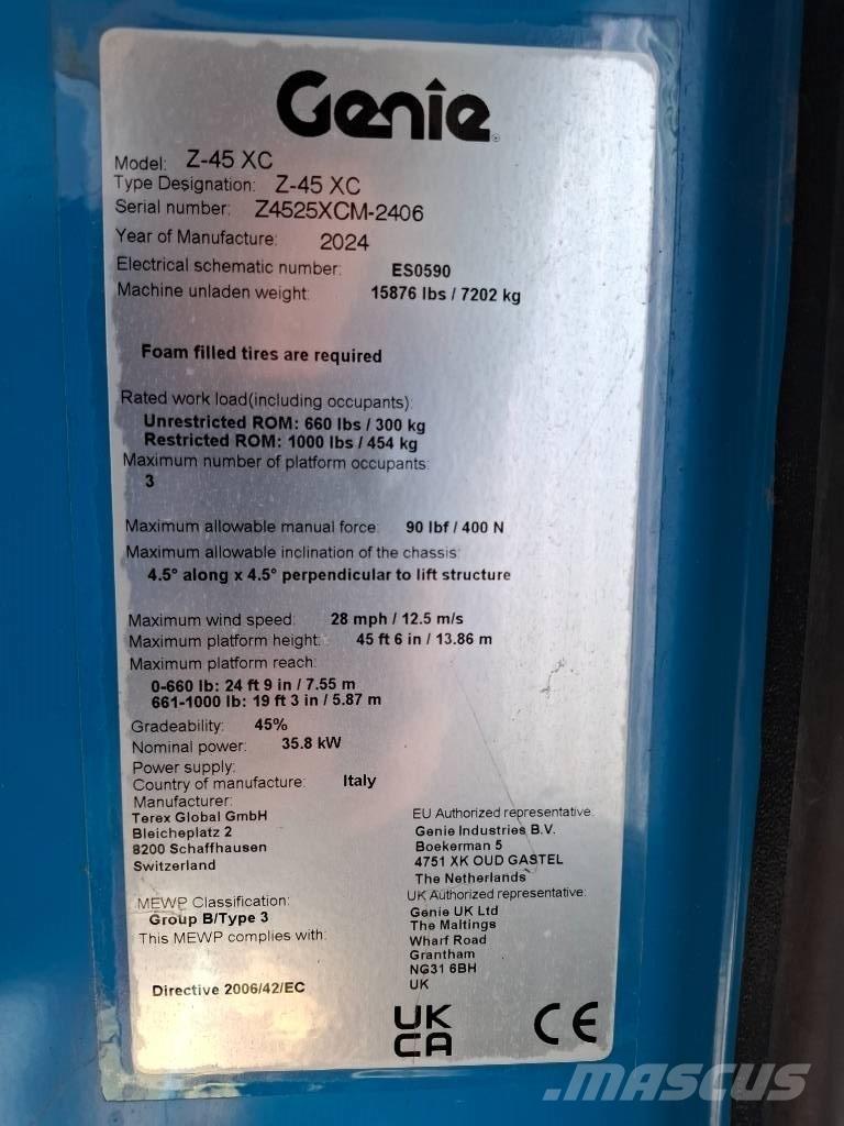 Genie Z45XC Колінчаті підйомники