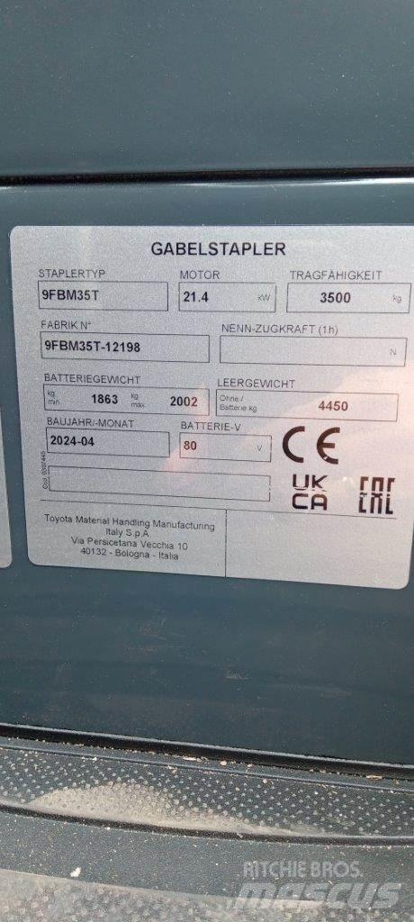 Toyota 9FBM35T Електронавантажувачі