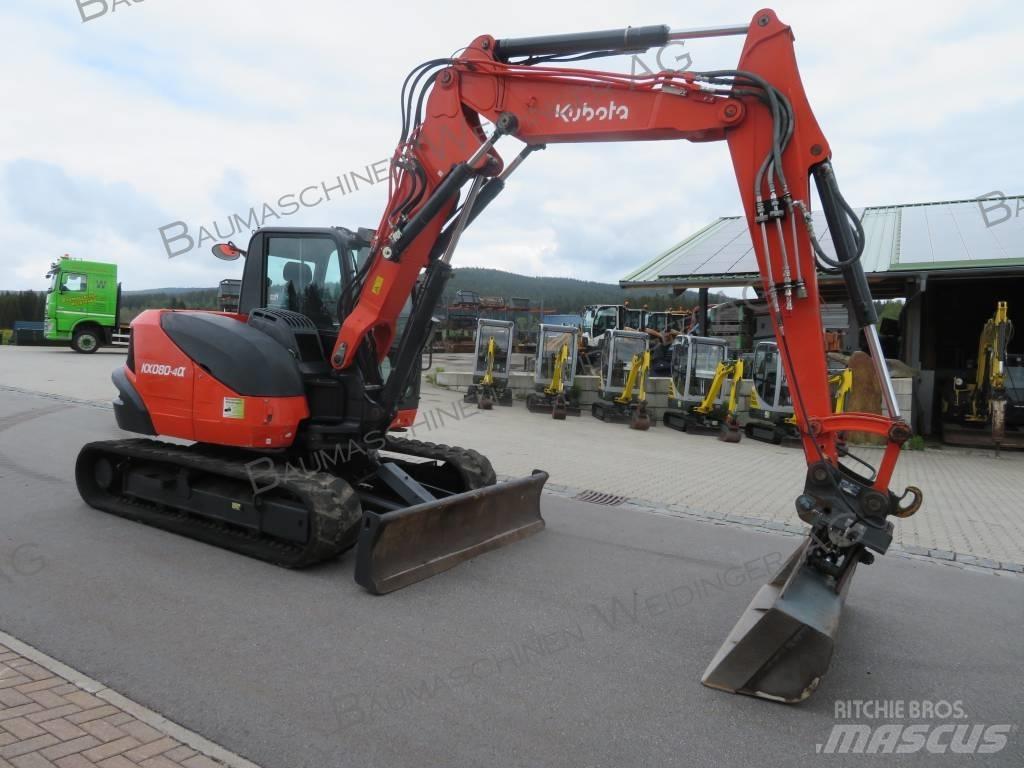 Kubota KX 080-4 Міні-екскаватори < 7т