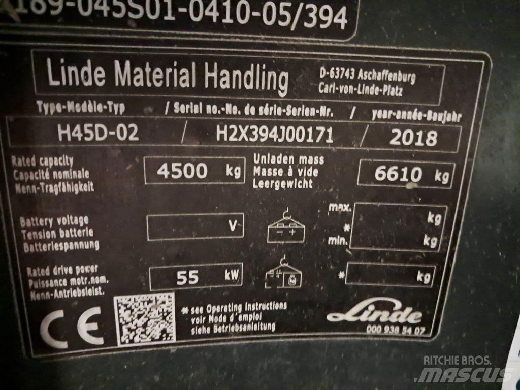 Linde H45D-02 Дизельні навантажувачі
