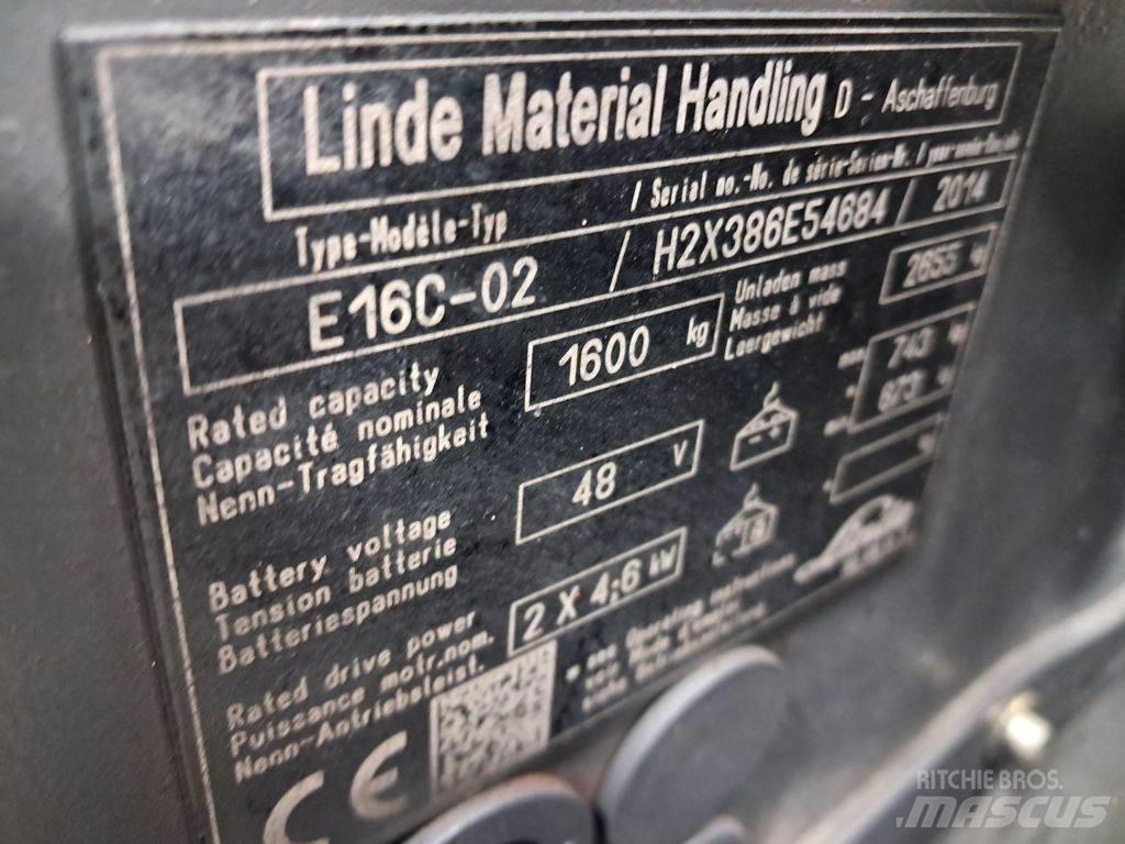Linde E16C-02 Електронавантажувачі