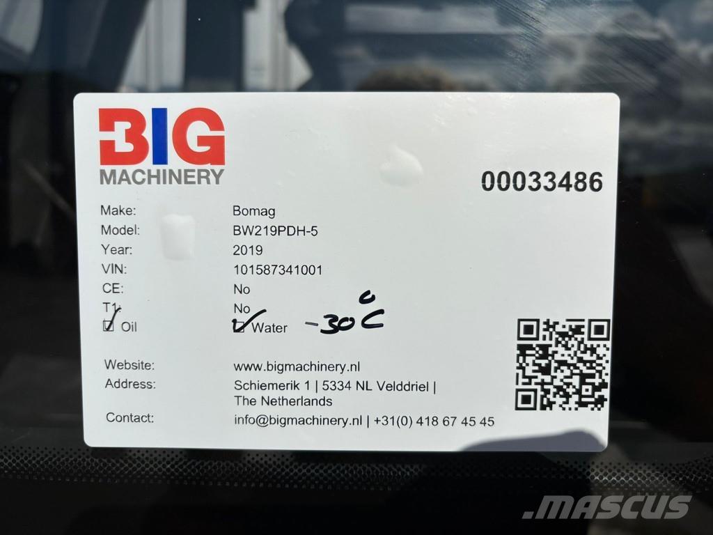 Bomag BW219PDH-5 Грунтові котки
